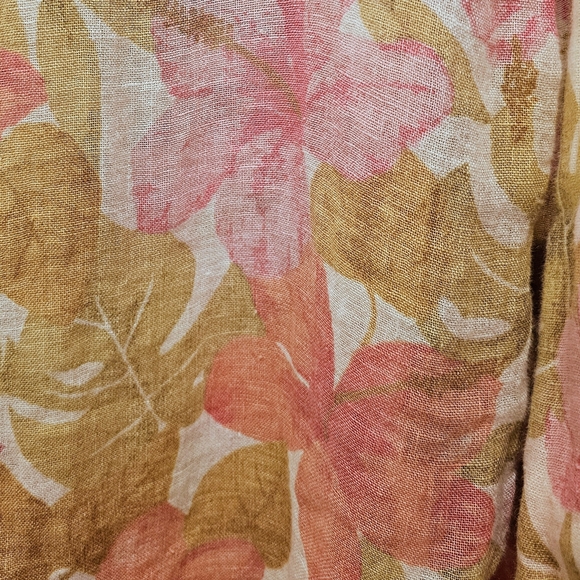 Jones New York Pink and Cream Floral Button-Down Shirt - Picture 6 of 6